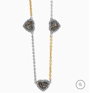 Brighton Neptune’s Rings Woven Heart Station Necklace NWT